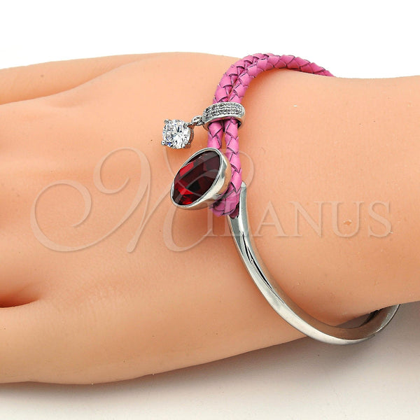 White Gold Filled Jewelry — Individual Bangle with Siam Swarovski Crystals and White — alternate product view — SKU 112807 | Oro Laminado Blanco joyería — Individual Bangle with Siam Swarovski Crystals and blanco — SKU 112807