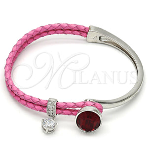 White Gold Filled Jewelry — Individual Bangle with Siam Swarovski Crystals and White — main product view — SKU 112807 | Oro Laminado Blanco joyería — Individual Bangle with Siam Swarovski Crystals and blanco — SKU 112807