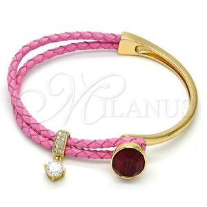 Gold Filled Jewelry — Individual Bangle with Siam Swarovski Crystals and White — main product view — SKU 112824 | Oro Laminado joyería — Individual Bangle with Siam Swarovski Crystals and blanco — SKU 112824