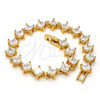 Gold Filled Bracelet — Tennis Bracelet with White Cubic Zirconia Polished 03. — alternate product view — SKU 113094 | Oro Laminado brazalete — Tennis Bracelet with blanco Cubic Zirconia pulido 03. — SKU 113094