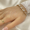 Gold Filled Bracelet — Tennis Bracelet Teardrop Design with White Cubic Zirconia — alternate product view — SKU 113176 | Oro Laminado brazalete — Tennis Bracelet Teardrop diseño with blanco Cubic Zirconia — SKU 113176