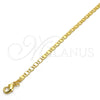 Oro Laminado Basic Necklace, Gold Filled Style Mariner Design, Polished, Golden Finish, 04.213.0030.18 (03 MM Thickness, 18 Inches Length)