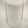 Oro Laminado Basic Necklace, Gold Filled Style Mariner Design, Polished, Golden Finish, 04.213.0030.18 (03 MM Thickness, 18 Inches Length)