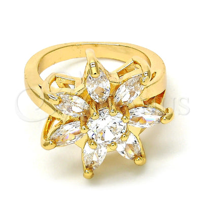Gold Filled Gold-Filled Flower Ring 01.210.0049.08 for wholesale, main product view