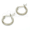 Rhodium Gold Filled Small Hoop, Polished, Rhodium Finish, 02.165.0171.1.15