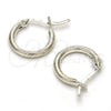 Rhodium Gold Filled Small Hoop, Polished, Rhodium Finish, 02.165.0171.1.15