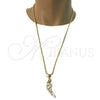 Oro Laminado Pendant Necklace, Gold Filled Style Polished, Golden Finish, 04.242.0071.30 (03 MM Thickness, 30 Inches Length)