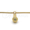 Oro Laminado Pendant Necklace, Gold Filled Style Polished, Golden Finish, 04.242.0074.30 (03 MM Thickness, 30 Inches Length)