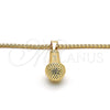Oro Laminado Pendant Necklace, Gold Filled Style Polished, Golden Finish, 04.242.0074.30 (03 MM Thickness, 30 Inches Length)