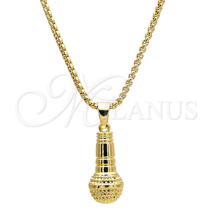 Gold Filled Necklace — Pendant Necklace Polished 04. 03 MM Thickness 30 — main product view — SKU 113427 | Oro Laminado collar — Pendant Necklace pulido 04. 03 MM Thickness 30 — SKU 113427