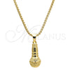Oro Laminado Pendant Necklace, Gold Filled Style Polished, Golden Finish, 04.242.0074.30 (03 MM Thickness, 30 Inches Length)
