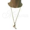 Oro Laminado Pendant Necklace, Gold Filled Style Polished, Golden Finish, 04.242.0083.30 (03 MM Thickness, 30 Inches Length)
