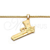Oro Laminado Pendant Necklace, Gold Filled Style Polished, Golden Finish, 04.242.0083.30 (03 MM Thickness, 30 Inches Length)
