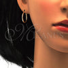 Oro Laminado Small Hoop, Gold Filled Style Polished, Golden Finish, 02.170.0156.20