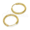 Oro Laminado Small Hoop, Gold Filled Style Polished, Golden Finish, 02.170.0156.20