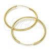 Oro Laminado Medium Hoop, Gold Filled Style Polished, Golden Finish, 02.170.0156.40