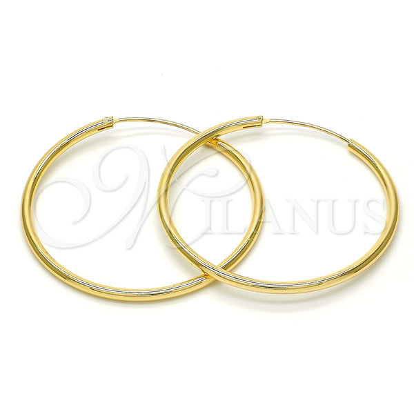 Oro Laminado Medium Hoop, Gold Filled Style Polished, Golden Finish, 02.170.0156.40
