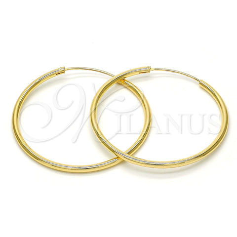Oro Laminado Medium Hoop, Gold Filled Style Polished, Golden Finish, 02.170.0156.40