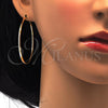 Oro Laminado Large Hoop, Gold Filled Style Polished, Golden Finish, 02.170.0156.50