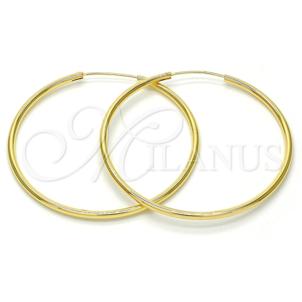 Oro Laminado Large Hoop, Gold Filled Style Polished, Golden Finish, 02.170.0156.50