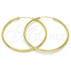 Oro Laminado Large Hoop, Gold Filled Style Polished, Golden Finish, 02.170.0156.50
