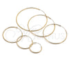 Oro Laminado Large Hoop, Gold Filled Style Polished, Golden Finish, 02.170.0156.50