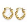 Oro Laminado Small Hoop, Gold Filled Style Diamond Cutting Finish, Golden Finish, 02.170.0157.15