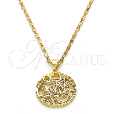 Collar de Oro Laminado 04.199.0021.20 por Mayoreo, vista principal del producto