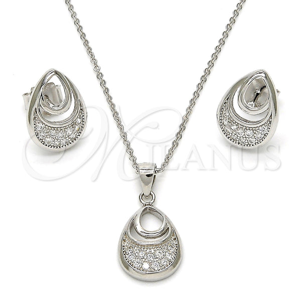 Sterling Silver Ring — Earring and Pendant Adult Set Teardrop Design with — main product view — SKU 113672 | Plata 925 anillo — Earring and Pendant Adult Set Teardrop diseño with — SKU 113672