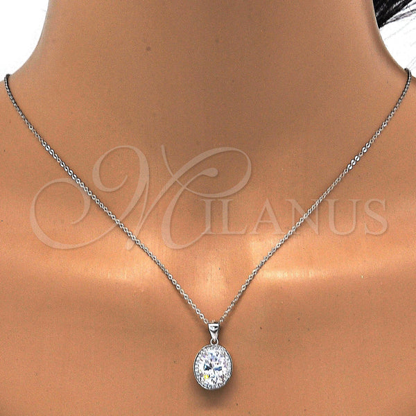 Sterling Silver Ring — Earring and Pendant Adult Set with White Cubic — alternate product view — SKU 113682 | Plata 925 anillo — Earring and Pendant Adult Set with blanco Cubic — SKU 113682