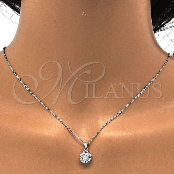 Sterling Silver Ring — Earring and Pendant Adult Set with White Micro — alternate product view — SKU 113694 | Plata 925 anillo — Earring and Pendant Adult Set with blanco Micro — SKU 113694