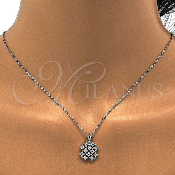Sterling Silver Ring — Earring and Pendant Adult Set with White Cubic — alternate product view — SKU 113783 | Plata 925 anillo — Earring and Pendant Adult Set with blanco Cubic — SKU 113783