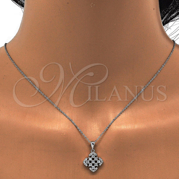 Sterling Silver Ring — Earring and Pendant Adult Set with White Cubic — alternate product view — SKU 113784 | Plata 925 anillo — Earring and Pendant Adult Set with blanco Cubic — SKU 113784