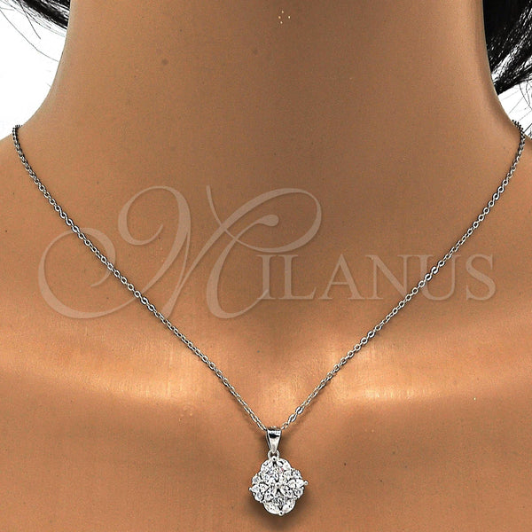 Sterling Silver Ring — Earring and Pendant Adult Set with White Cubic — alternate product view — SKU 113871 | Plata 925 anillo — Earring and Pendant Adult Set with blanco Cubic — SKU 113871