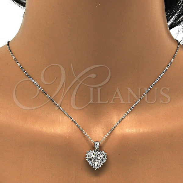 Sterling Silver Ring — Earring and Pendant Adult Set Heart Design with — alternate product view — SKU 113873 | Plata 925 anillo — Earring and Pendant Adult Set corazón diseño with — SKU 113873