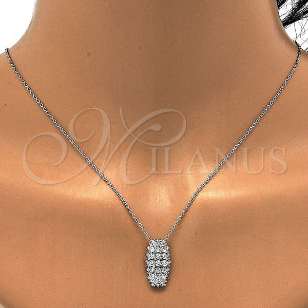 Sterling Silver Ring — Earring and Pendant Adult Set with White Cubic — alternate product view — SKU 113879 | Plata 925 anillo — Earring and Pendant Adult Set with blanco Cubic — SKU 113879