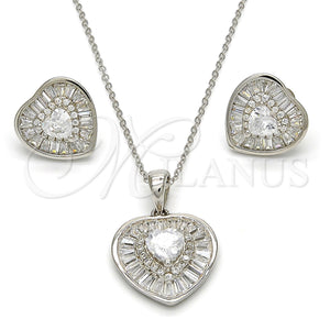 Sterling Silver Ring — Earring and Pendant Adult Set Heart Design with — main product view — SKU 113889 | Plata 925 anillo — Earring and Pendant Adult Set corazón diseño with — SKU 113889