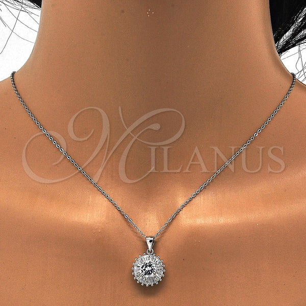 Sterling Silver Ring — Earring and Pendant Adult Set with White Cubic — alternate product view — SKU 113893 | Plata 925 anillo — Earring and Pendant Adult Set with blanco Cubic — SKU 113893
