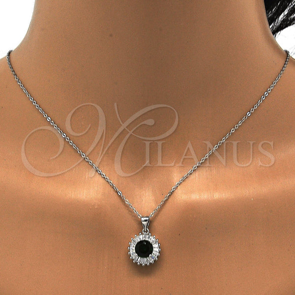 Sterling Silver Ring — Earring and Pendant Adult Set with Green and — alternate product view — SKU 113895 | Plata 925 anillo — Earring and Pendant Adult Set with Green and — SKU 113895