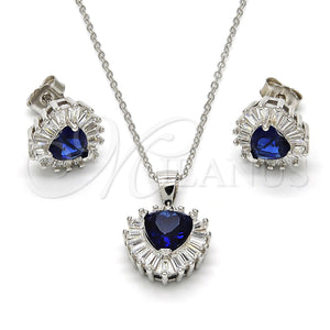 Sterling Silver Ring — Earring and Pendant Adult Set Heart Design with — main product view — SKU 113896 | Plata 925 anillo — Earring and Pendant Adult Set corazón diseño with — SKU 113896