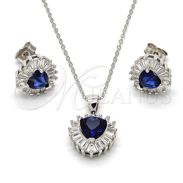 Sterling Silver Ring — Earring and Pendant Adult Set Heart Design with — main product view — SKU 113896 | Plata 925 anillo — Earring and Pendant Adult Set corazón diseño with — SKU 113896
