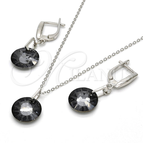 Sterling Silver Ring — Earring and Pendant Adult Set with Black Diamond — alternate product view — SKU 113904 | Plata 925 anillo — Earring and Pendant Adult Set with negro Diamond — SKU 113904