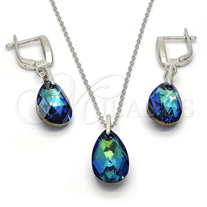 Sterling Silver Ring — Earring and Pendant Adult Set Teardrop Design with — main product view — SKU 113907 | Plata 925 anillo — Earring and Pendant Adult Set Teardrop diseño with — SKU 113907