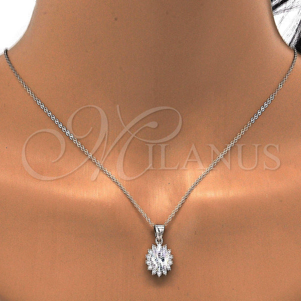 Sterling Silver Ring — Earring and Pendant Adult Set with White Cubic — alternate product view — SKU 113917 | Plata 925 anillo — Earring and Pendant Adult Set with blanco Cubic — SKU 113917