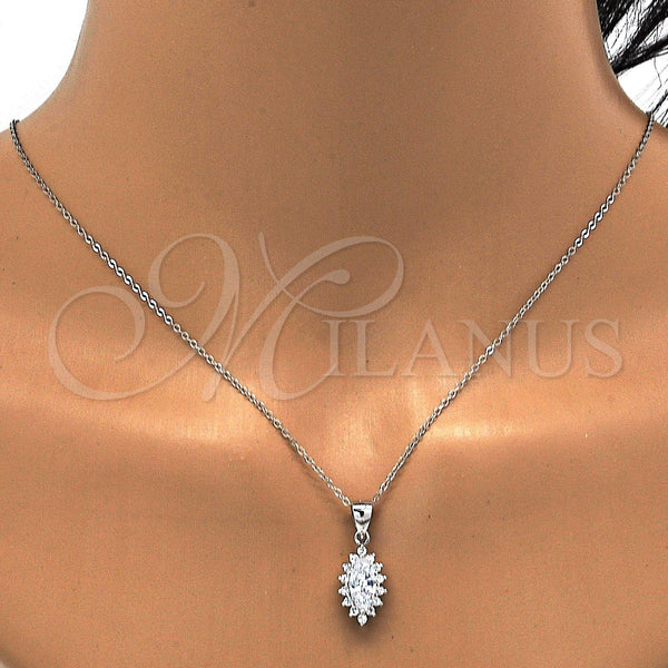 Sterling Silver Ring — Earring and Pendant Adult Set with White Cubic — alternate product view — SKU 113925 | Plata 925 anillo — Earring and Pendant Adult Set with blanco Cubic — SKU 113925