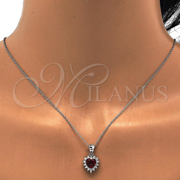 Sterling Silver Ring — Earring and Pendant Adult Set Heart Design with — alternate product view — SKU 113935 | Plata 925 anillo — Earring and Pendant Adult Set corazón diseño with — SKU 113935