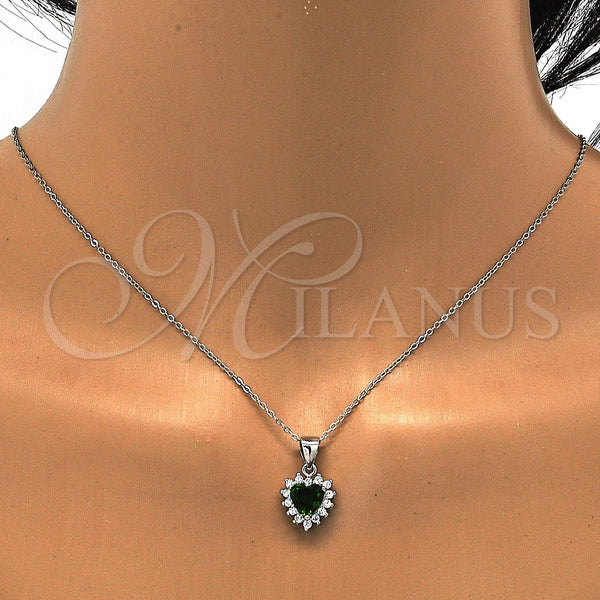 Sterling Silver Ring — Earring and Pendant Adult Set Heart Design with — alternate product view — SKU 113936 | Plata 925 anillo — Earring and Pendant Adult Set corazón diseño with — SKU 113936