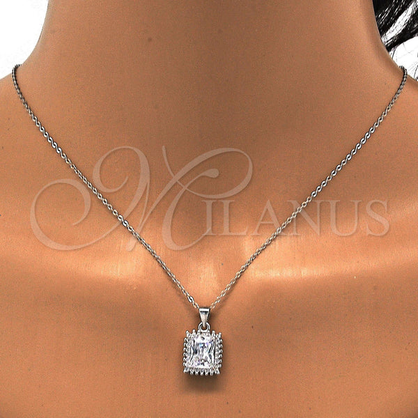 Sterling Silver Ring — Earring and Pendant Adult Set with White Cubic — alternate product view — SKU 113945 | Plata 925 anillo — Earring and Pendant Adult Set with blanco Cubic — SKU 113945