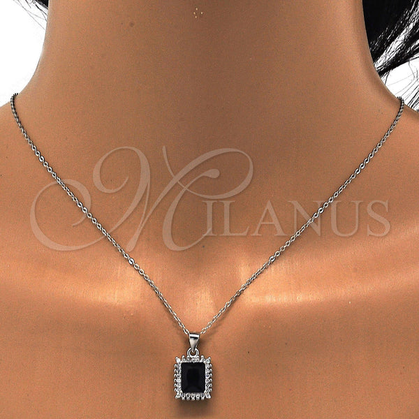 Sterling Silver Ring — Earring and Pendant Adult Set with Sapphire Blue — alternate product view — SKU 113948 | Plata 925 anillo — Earring and Pendant Adult Set with Sapphire Blue — SKU 113948