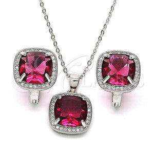 Sterling Silver Ring — Earring and Pendant Adult Set with White Micro — main product view — SKU 113962 | Plata 925 anillo — Earring and Pendant Adult Set with blanco Micro — SKU 113962